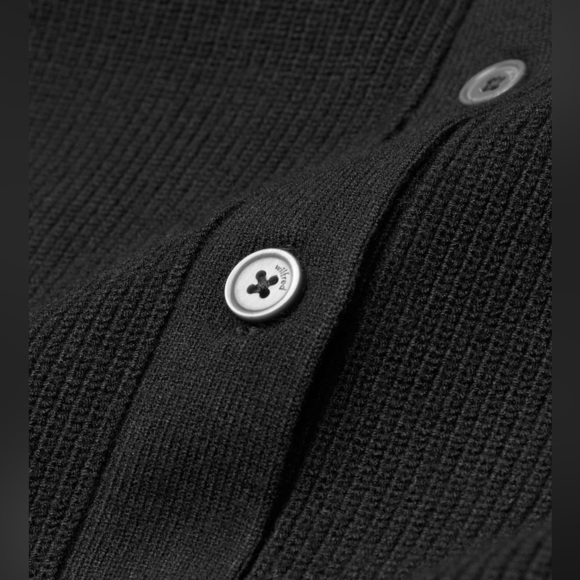 WILFRED ARITZIA Cove Black Sweater Button Down Dress - Picture 9 of 12